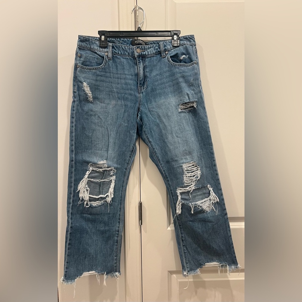 Liverpool straight crop jeans